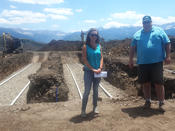 New wastewater treatment system, under construction, Telluride Regional Airport, Colorado